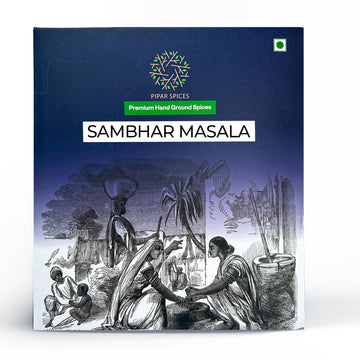 Pipar Spices Sambhar Masala - 100g (3.53 oz) Pack | Hand Grounded For Rich Aroma And Flavor