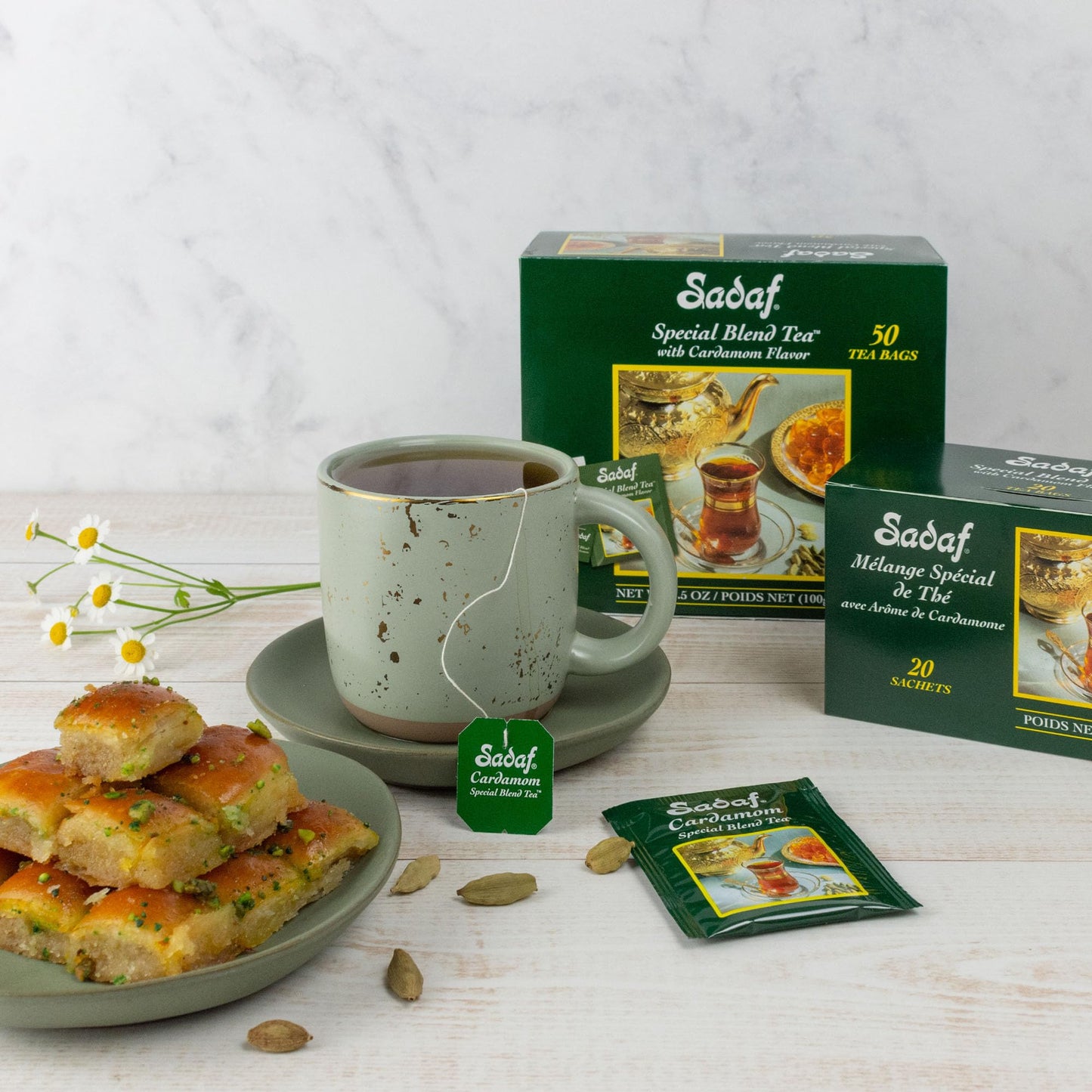 Sadaf Special Blend Tea with Cardamom - Loose Leaf Cardamom Tea - Ceylon Black Tea - Quicktea Product harvested in Sri Lanka - 8