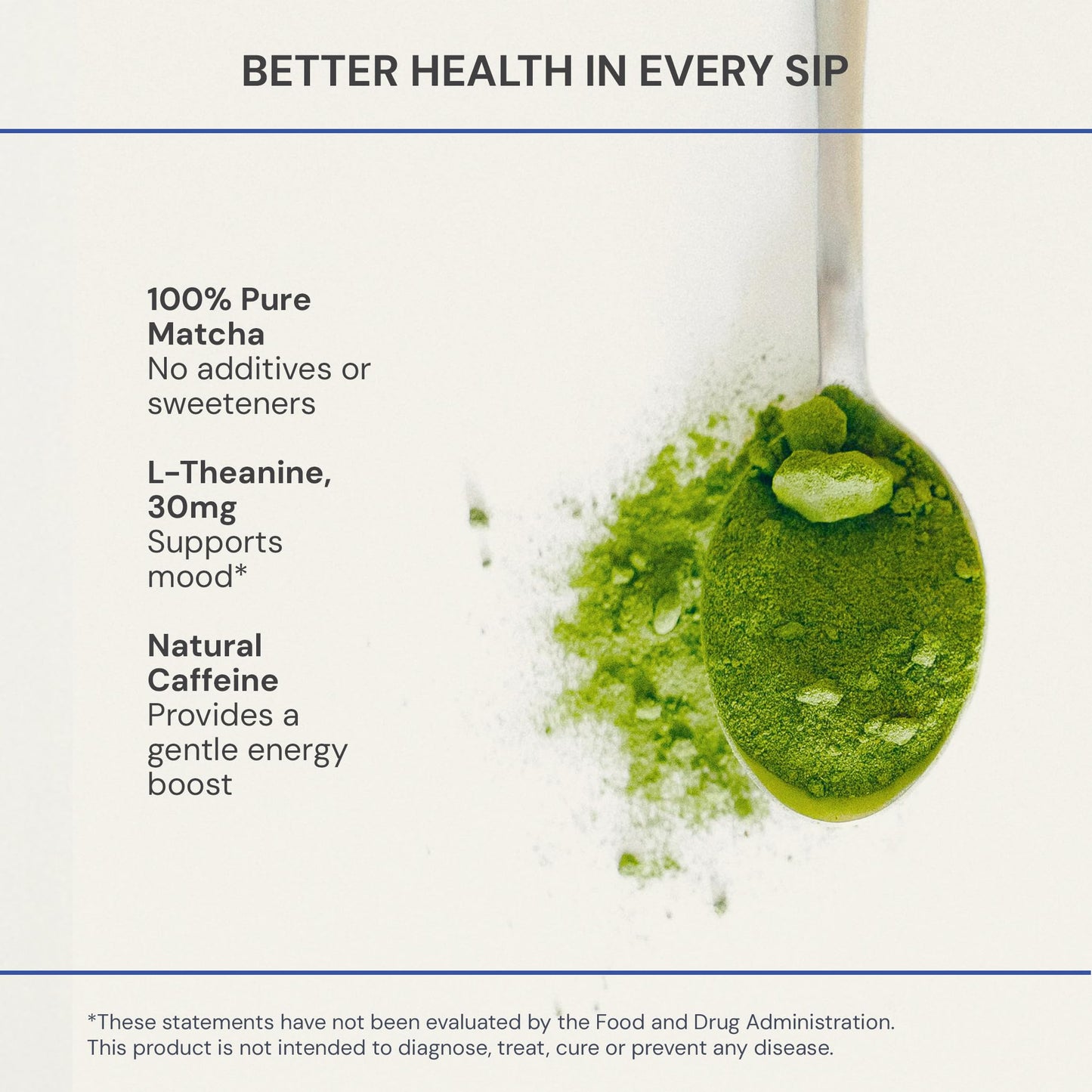 Blueprint Bryan Johnson Matcha Powder - Ceremonial Grade Japanese Matcha - Green Tea for Energy & Focus - Natural Caffeine  Antioxidant-Rich - 30mg L-Theanine- 30 Servings