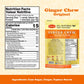 Pocas Mango Ginger Chews - Sweet and Zesty Ginger Chew, Individually Wrapped Low-Calorie Snacks, Ginger Candy Made with Pure Can