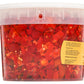 Tuttocalabria Sliced Calabrian Chili Peppers In Oil, Bulk Foodservice Tub, 97 Oz, Chopped, Rounds, Topping, All Natural, Non-Gmo