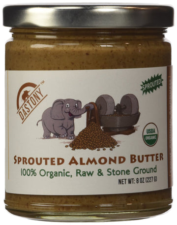 Dastony Organic Sprouted Almond Butter, 8 Oz