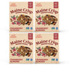 Maine Crisp Cranberry Almond Crisps, 4 Pack - Snack Crackers, Grain Free, Non-Gmo - Sweet & Savory Flavor, For Cheese Boards, Sa