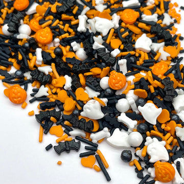 Manvscakes Sprinkles - Themed Sprinkles For Cake Decorating, Sprinkle Mix For Cookies, Ice Cream, Fondant Cake, Caramel Apples, Cupcakes & Other Desserts, Assorted Halloween & Fall Sprinkles, 3.6 Oz