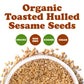 Food to Live Organic Toasted Hulled Sesame Seeds, Oven Roasted, 1 Pound, No Oil Added, Vegan, Kosher, Bulk