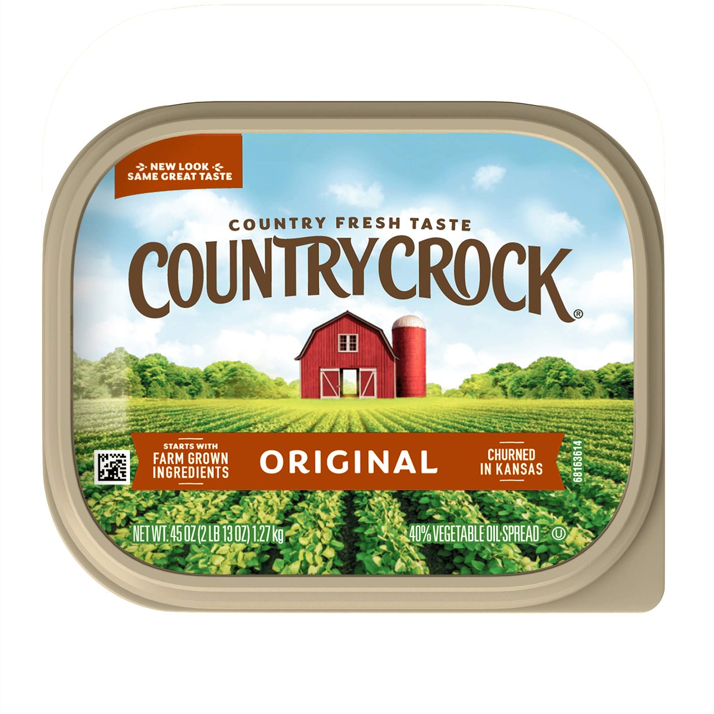 Country Crock Original Vegetable Oil Spread, 45 Oz Tub (Refrigerated)
