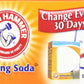 Arm & Hammer Fridge-N-Freezer Baking Soda Odor Absorber, 14 Ounces (Pack of 6)