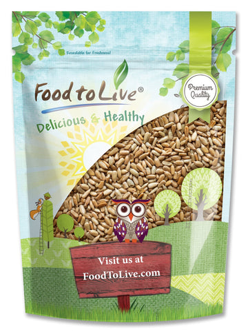 Food to Live - Dry Roasted Sunflower Seed Kernels with Himalayan Salt, 1 Pound - Oven Roasted Lightly Salted, No Shell, Vegan, K
