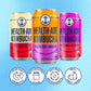 Health-Ade Organic Kombucha Tea, Fruity Favorites Variety Pack, 12-Pack (11.5 Fl Oz Cans) - Fermented with Probiotics, Supports