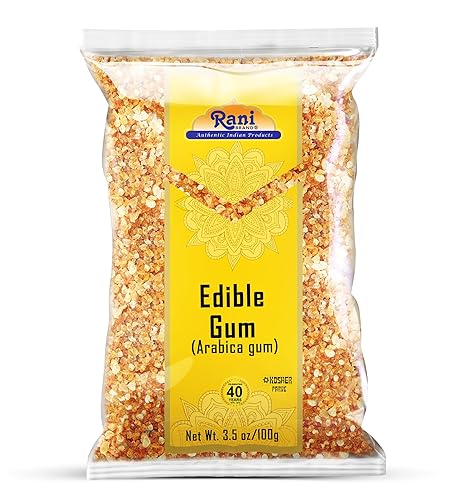 Rani Edible Gum Whole (Arabica Gum) 35Oz (100G) All Natural, Salt-Free Vegan No Colors Gluten Friendly Non-Gmo Indian Origin