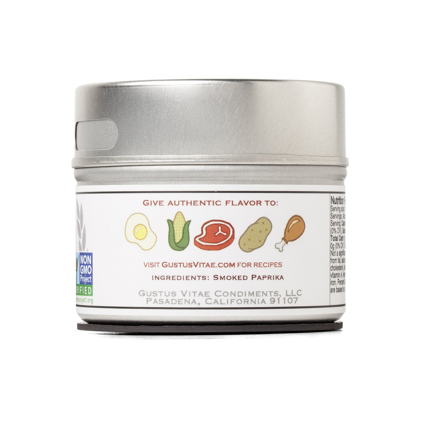 Gustus Vitae Smoked Spanish Paprika - All Natural, Non GMO, 4 Ounce, Sustainable Spice, Hand Crafted Seasoning
