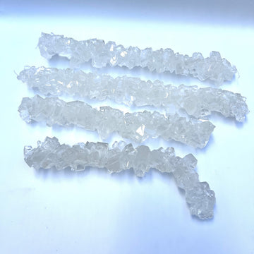 Sweetglob Old Fashioned Rock Candy Crystals On Strings (Clear White, 2 Pound)