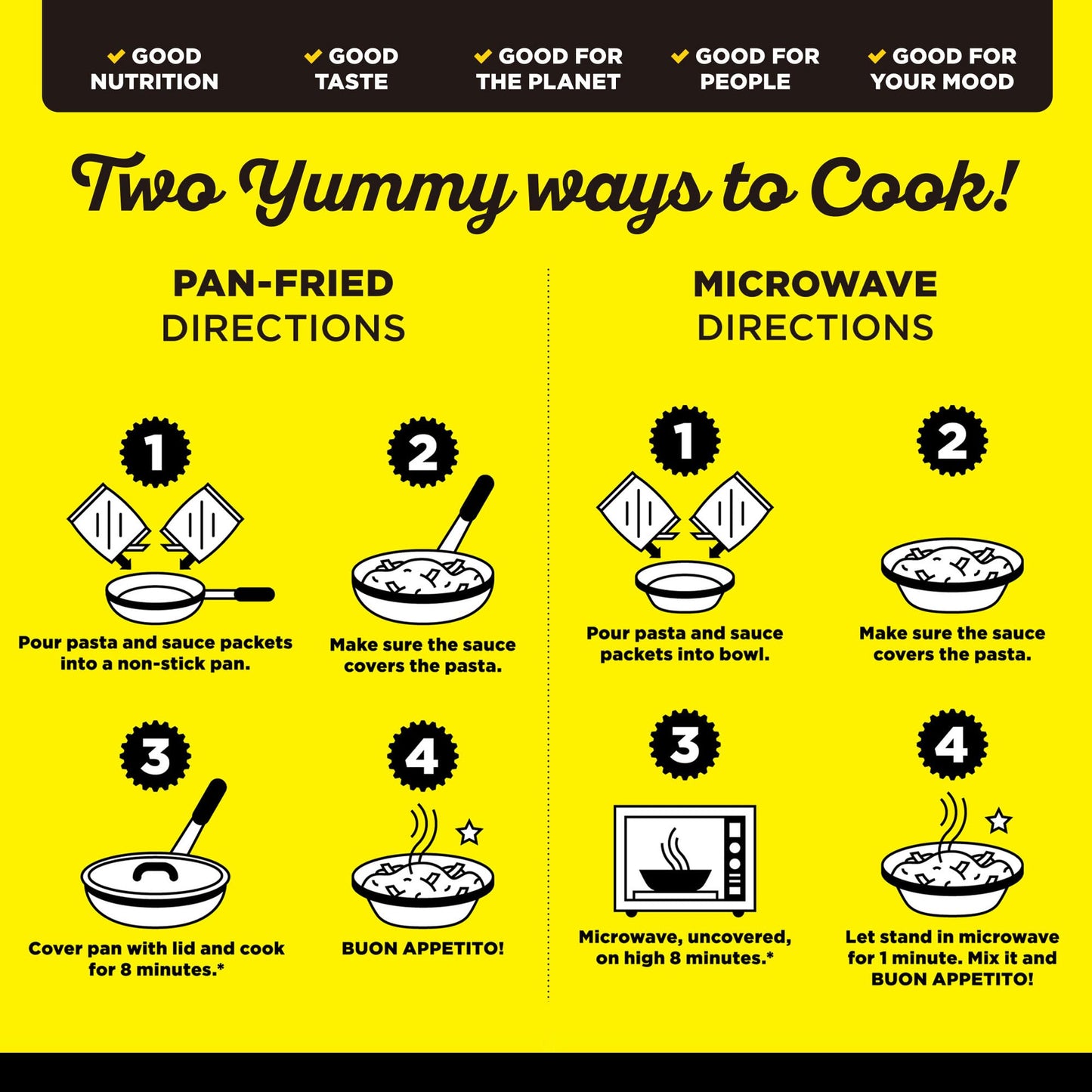 Bravo Bravissimo Gemelli Pasta Meal - Vegan-Friendly, Spicy Arrabbiata, 6 Pack, Microwaveable, Ready in Minutes