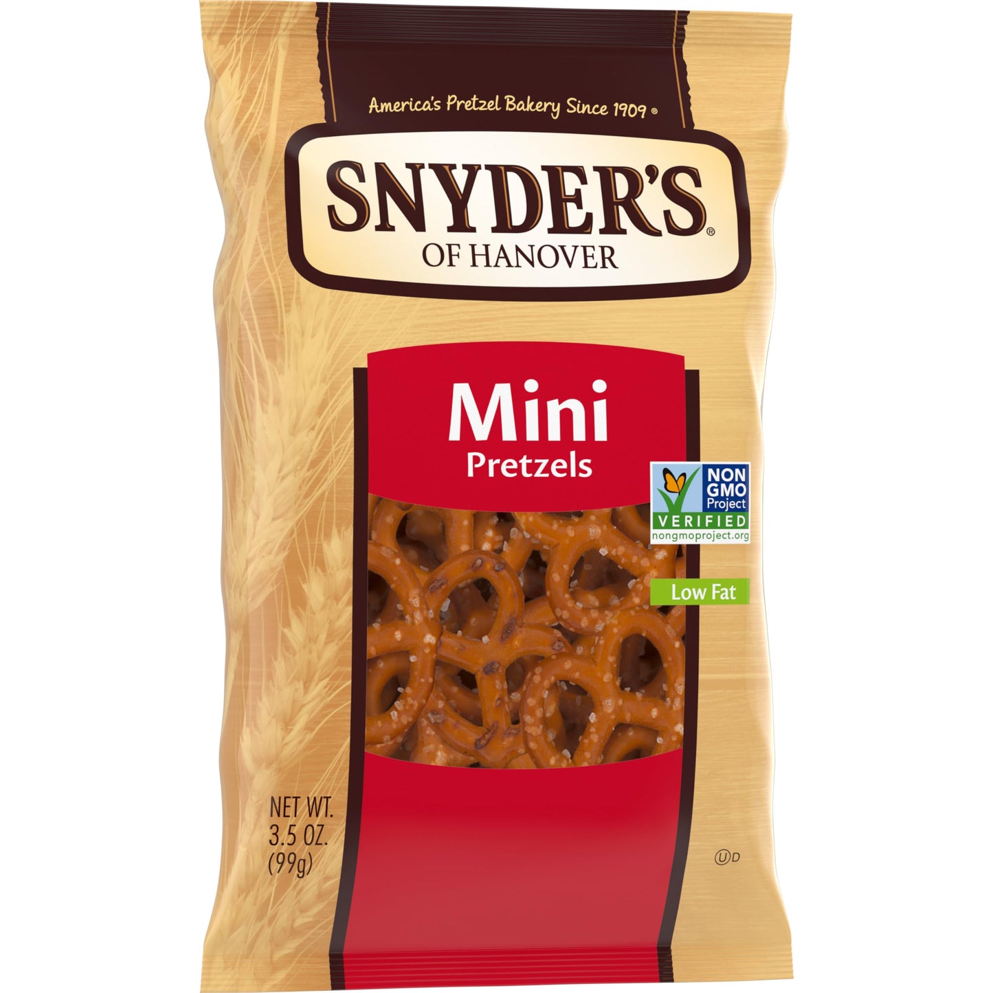 Snyders Of Hanover Mini Pretzels, Kosher, Non-GMO, 3.5 Ounce (Pack of 8)