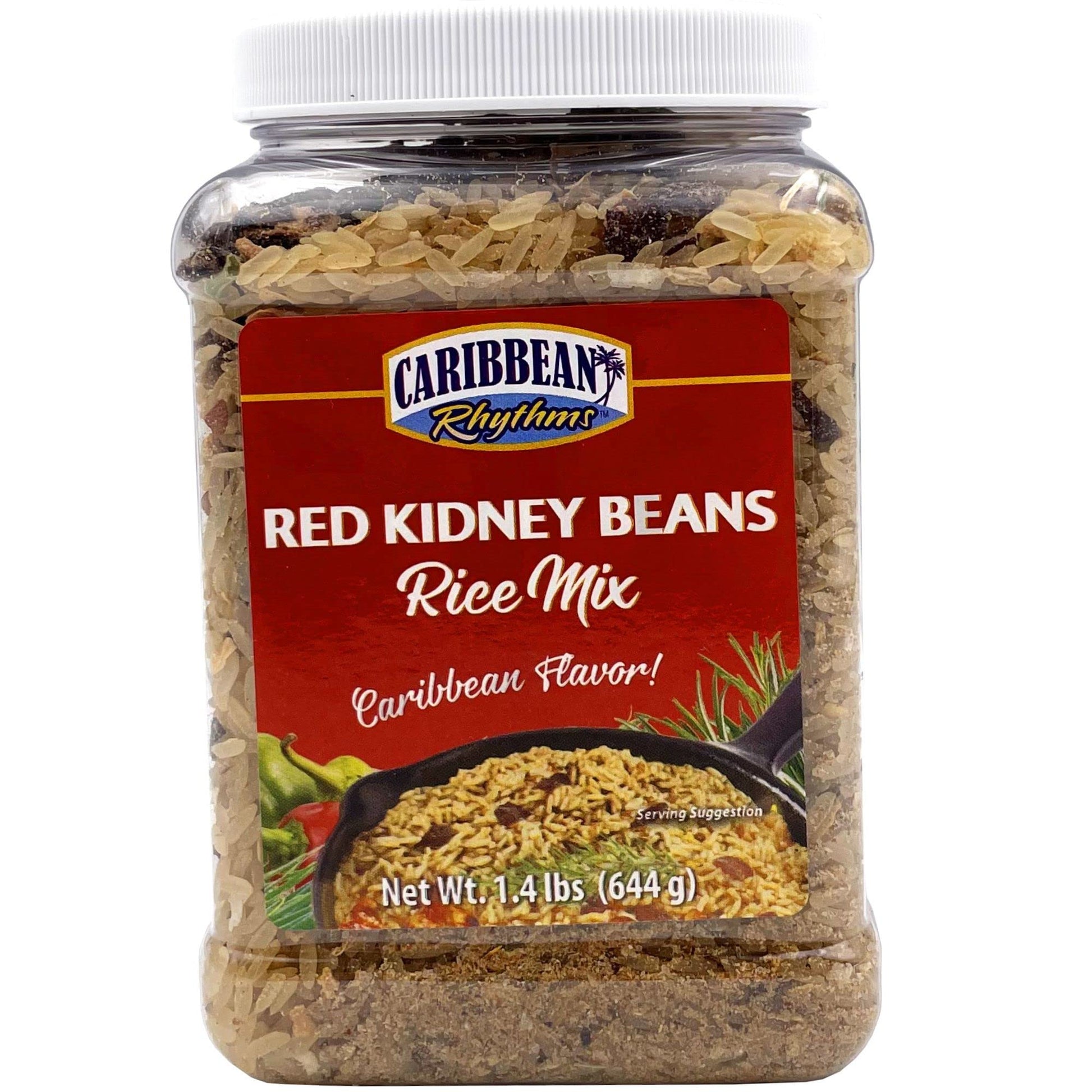 CARIBBEAN RHYTHMS Red Kidney Beans Rice Mix, 22.4 Ounce, Pack of 1