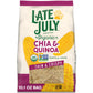 Late July Snacks Thin and Crispy Organic Tortilla Chips with Chia and Quinoa, 10.1 oz Bag (Pack of 9)