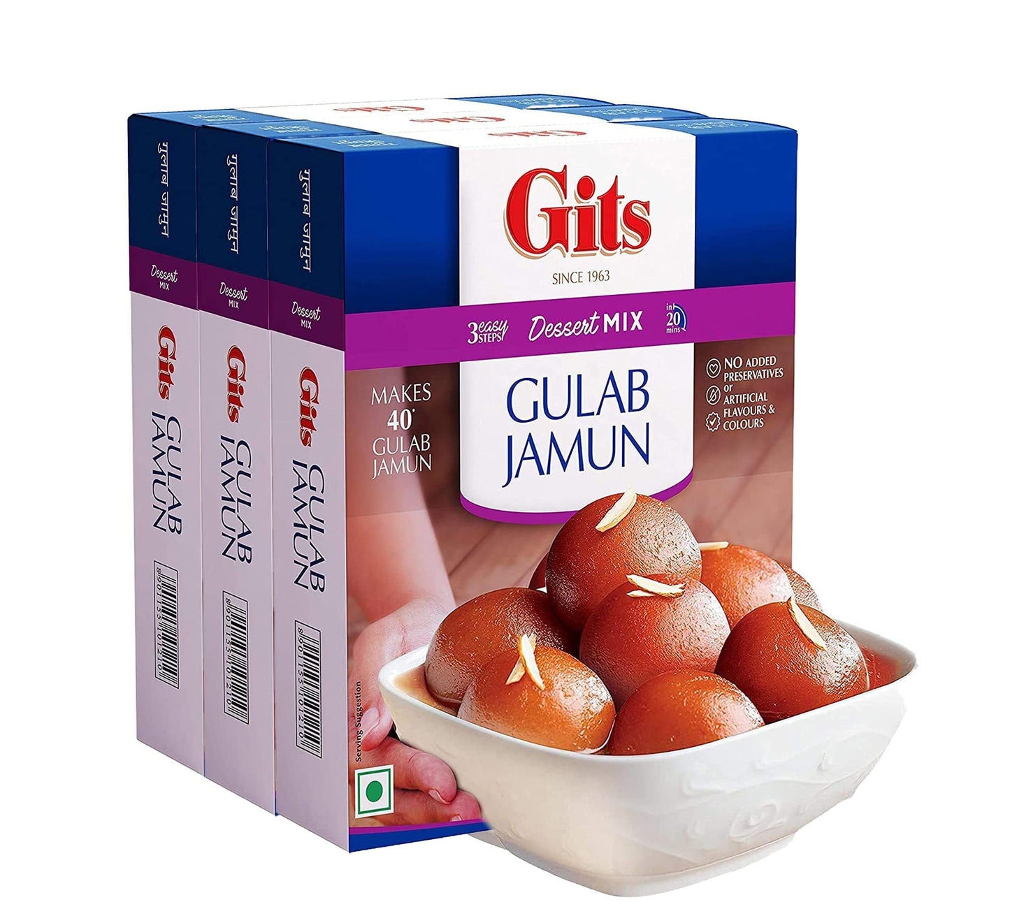 Comlinks LLC Gits Instant Mix - 600gm (Pack of 3 x 200gm) | Vegetarian Ready to Cook Indian Meal, No Artificial Additives