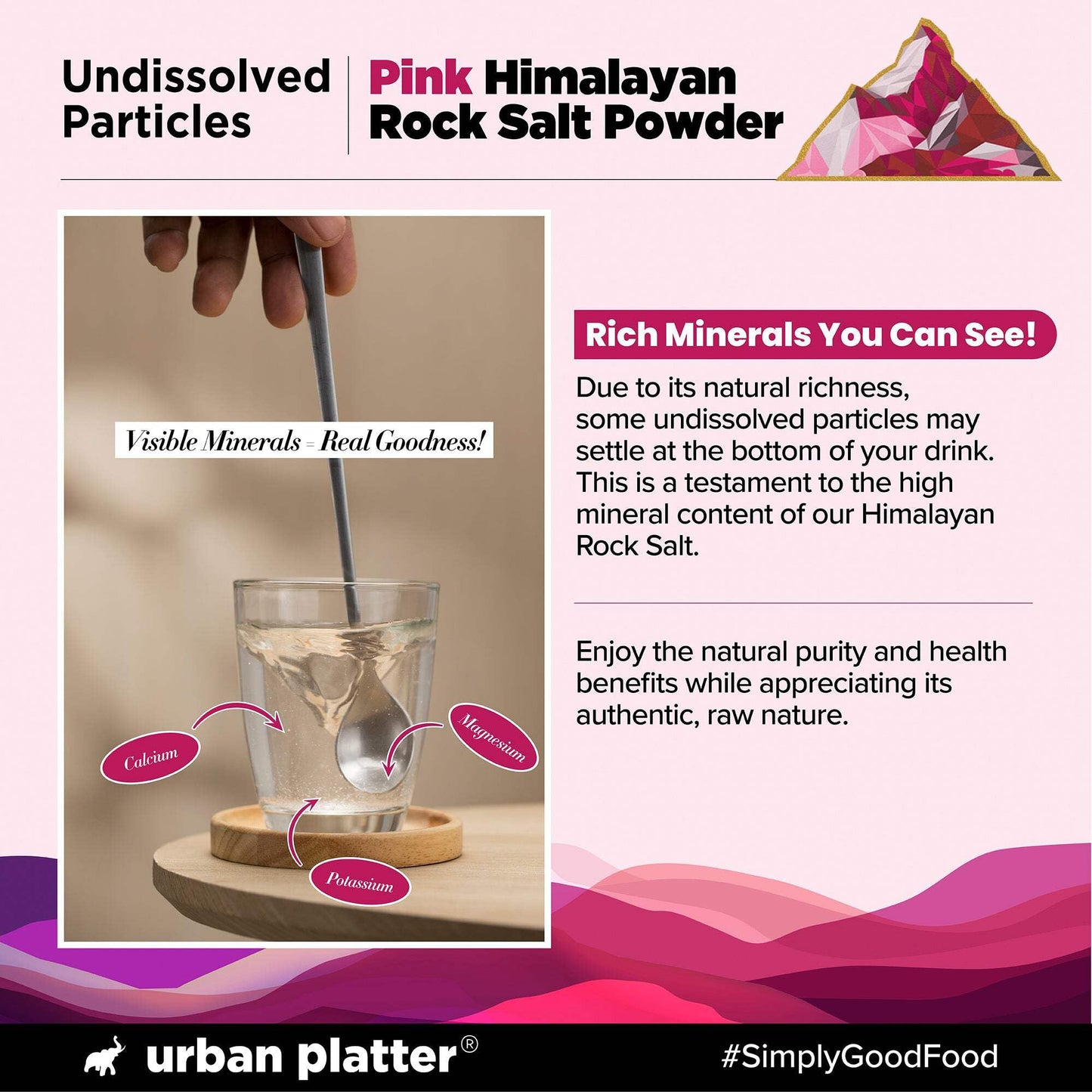 Urban Platter Pink Himalayan Rock Salt Powder | Fine Grind Natural Salt With Trace Minerals | Ideal For Cooking, Seasoning, Bath Soaks, Diy Scrubs & Salt Rinses | 52.91 Oz (1.5 Kg)