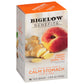 Bigelow Tea Calm Stomach Ginger Peach Herbal Tea Bags, Caffeine-Free, 18 Count, Pack of 6