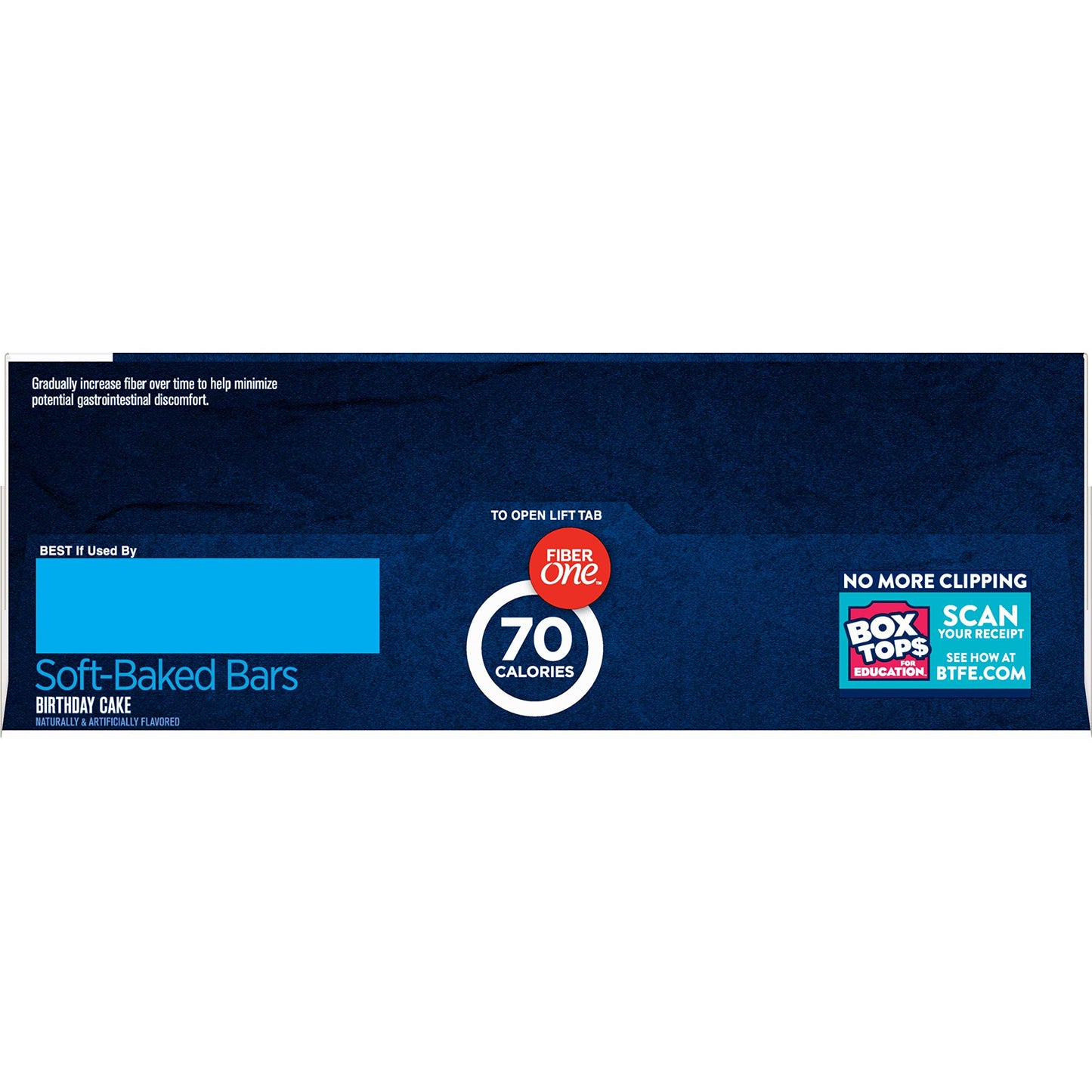Fiber One 70 Calorie Soft-Baked Bars, Birthday Cake, Snack Bars, 12 Ct