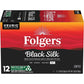 Folgers Black Silk Dark Roast Coffee, 12 Keurig K-Cup Pods (Pack fo 1)