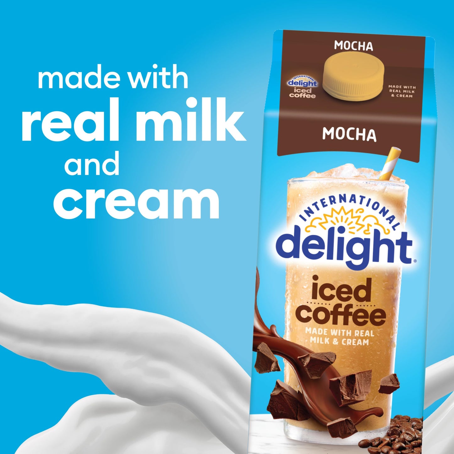International Delight Iced Coffee, Mocha, 64 oz.
