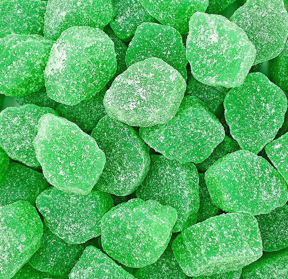 Sweetgourmet Candy Spearmint Leaves | Green Jelly Spearmint Bulk Candy | 4 Pounds