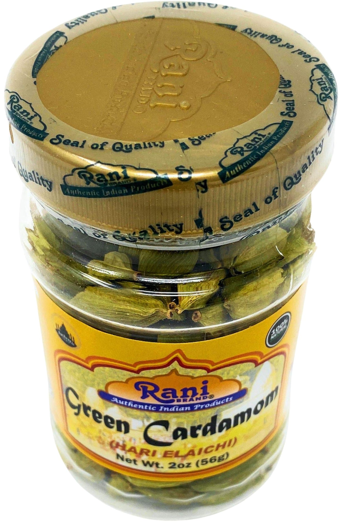 Rani Green Cardamom Pods Spice, All Natural, Vegan, Gluten Friendly, 2oz (Pack of 12), Product of India