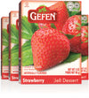 Gefen Strawberry Flavored Jello 3Oz (4 Pack) | Fish Free & Meat Free, Vegan Friendly, Easy To Prepare, Kosher