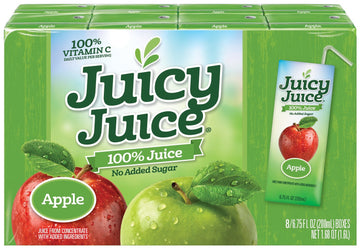 Juicy Juice Slim 8 Pack, Apple, 6.75 Ounce Boxes (Pack of 4)