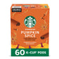 Starbucks K-Cup Coffee Pods, Pumpkin Spice Flavor, 10 Count (Pack of 6), 100% Arabica, Limited Edition