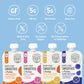 Serenity Kids 6+ Months Dairy-Free Smoothie Baby Food - USDA Organic Grass-Fed Collagen Protein - 3.5 Oz BPA-Free Pouches - Vari