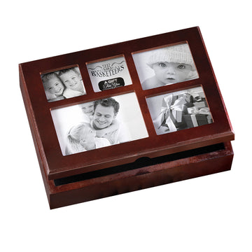 Photo Gift Box With Lid, Valentines Day Gifts Gourmet Food - Teas, Cocoas, Cookies, Snacks & Sweets Care Package For Women, Men, Holiday, Families, Memory Box For Thinking Of You, Get Well, Anniversary, Thank You