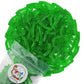 Firstchoicecandy Sweet & Sour Gummy Worms, Multi Flavors And Solid Colors (5 Pound, Green Apple)