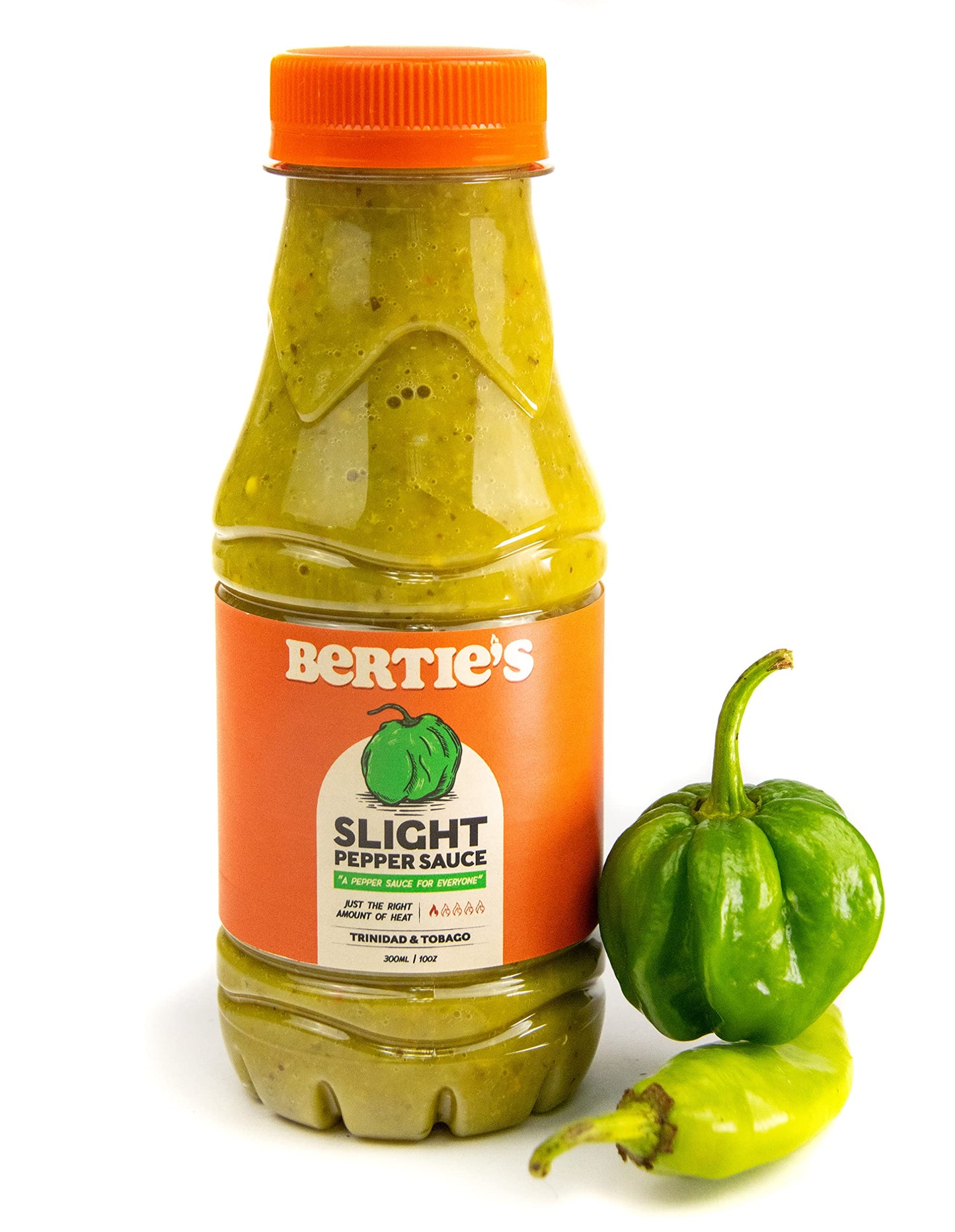 Bertie'S Slight Pepper Sauce (10 Oz./300Ml) | Gives You Great Flavour Without Too Much Heat