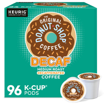 The Original Donut Shop Decaf K-Cup Pods, Medium Roast Coffee, 96 Count, Model DIE7401