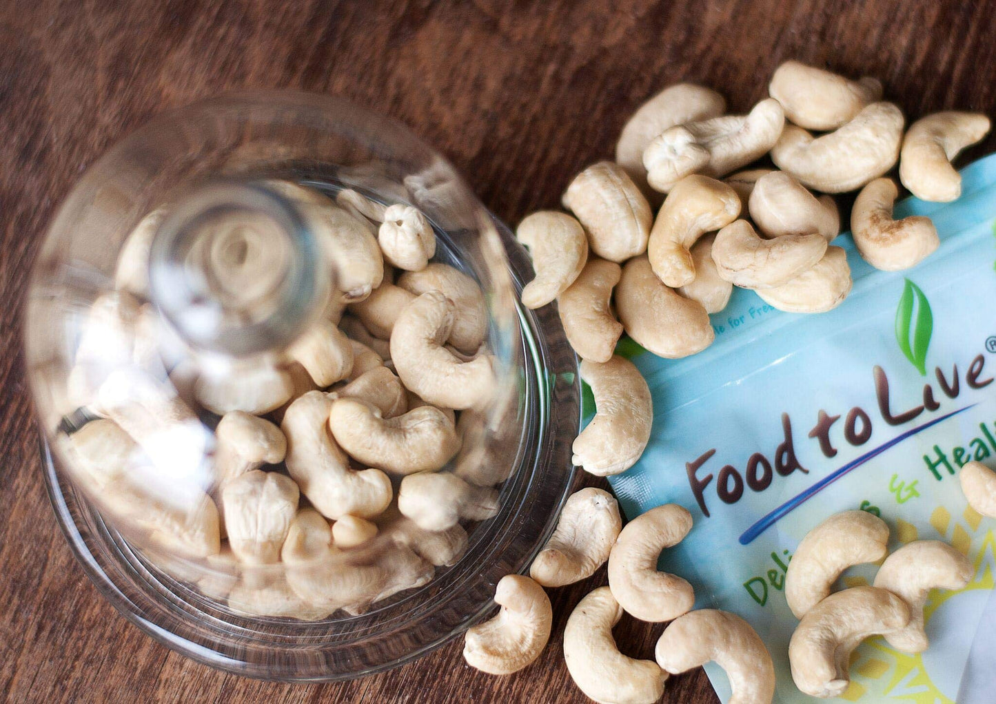 Food To Live - Cashew Nuts, 8 Ounces Non-Gmo Verified, Large Size W240, Whole Nuts, Unsalted, Kosher, Raw, Vegan, Bulk