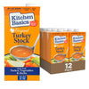 Kitchen Basics Turkey Stock - 32 oz Carton (Pack of 12) The Perfect Base for Your Savory Kitchen Recipes and Stocking Up