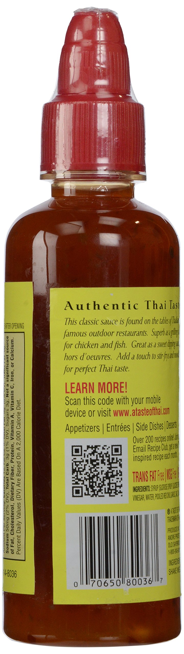 A Taste of Thai Sweet Red Chili Sauce, 7 oz