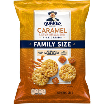 Quaker Rice Crisps Caramel, 9.8 Oz