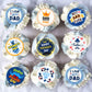 Ouksma Edible Rice Paper Cupcake Toppers, 56 Pcs, Dad-Themed Designs for Cake & Dessert Decorations
