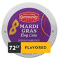 Community Coffee Mardi Gras King Cake Flavored Coffee Pods, Medium Roast, 12 Count (Pack of 6), Compatible with Keurig 2.0