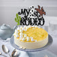 ZHUOWEISM Cake Topper for Kids 1st Birthday, Brown Glitter Cactus, Western Theme Decoration