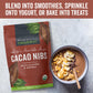 Viva Naturals Organic Cacao Nibs, 8 Oz (227 G) - Keto Friendly And Vegan, Unsweetened Chocolate Chip Substitute, Perfect For Glu