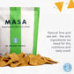 MASA Chips - Lime Flavored Tortilla Chips, Handmade Corn Chips & Crisps - Naturally Grown White Corn, Made with Grass Fed Tallow