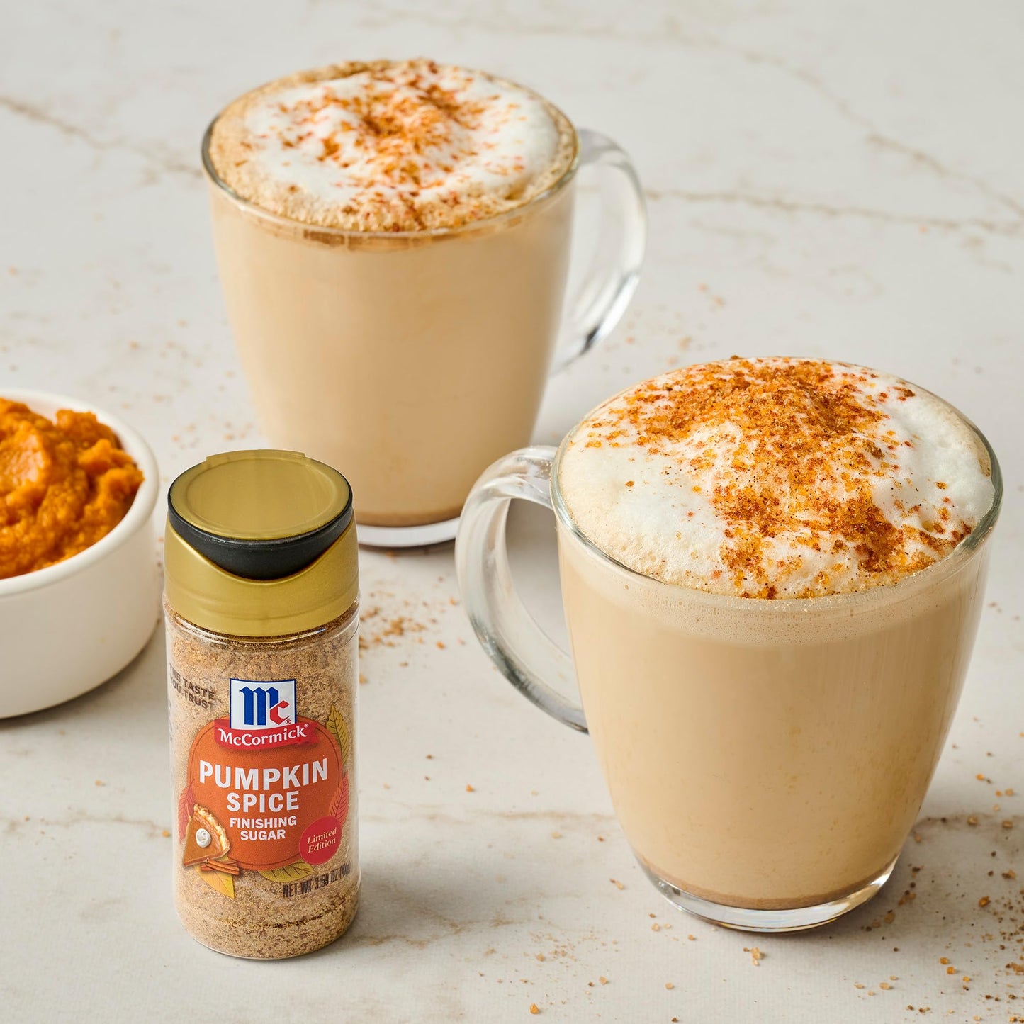 McCormick Finishing Sugar Pumpkin Spice Sweet Blend 3.66 oz Beige