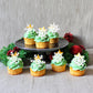 Gyufise Edible Snowflakes Cupcake Toppers - 60Pcs Wafer Paper Sprinkles for Christmas - 1.7 inches - White