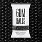 Large 1" Black Gumballs - 2 Pound Bag - Approximately 120 Gumballs Per Bag