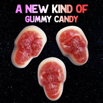 Alien Gummy Skulls - 10 Ounces Of Gummy Halloween Candy For Halloween Themed Candy Occasions - Spooky Candy Halloween Gummies Fo