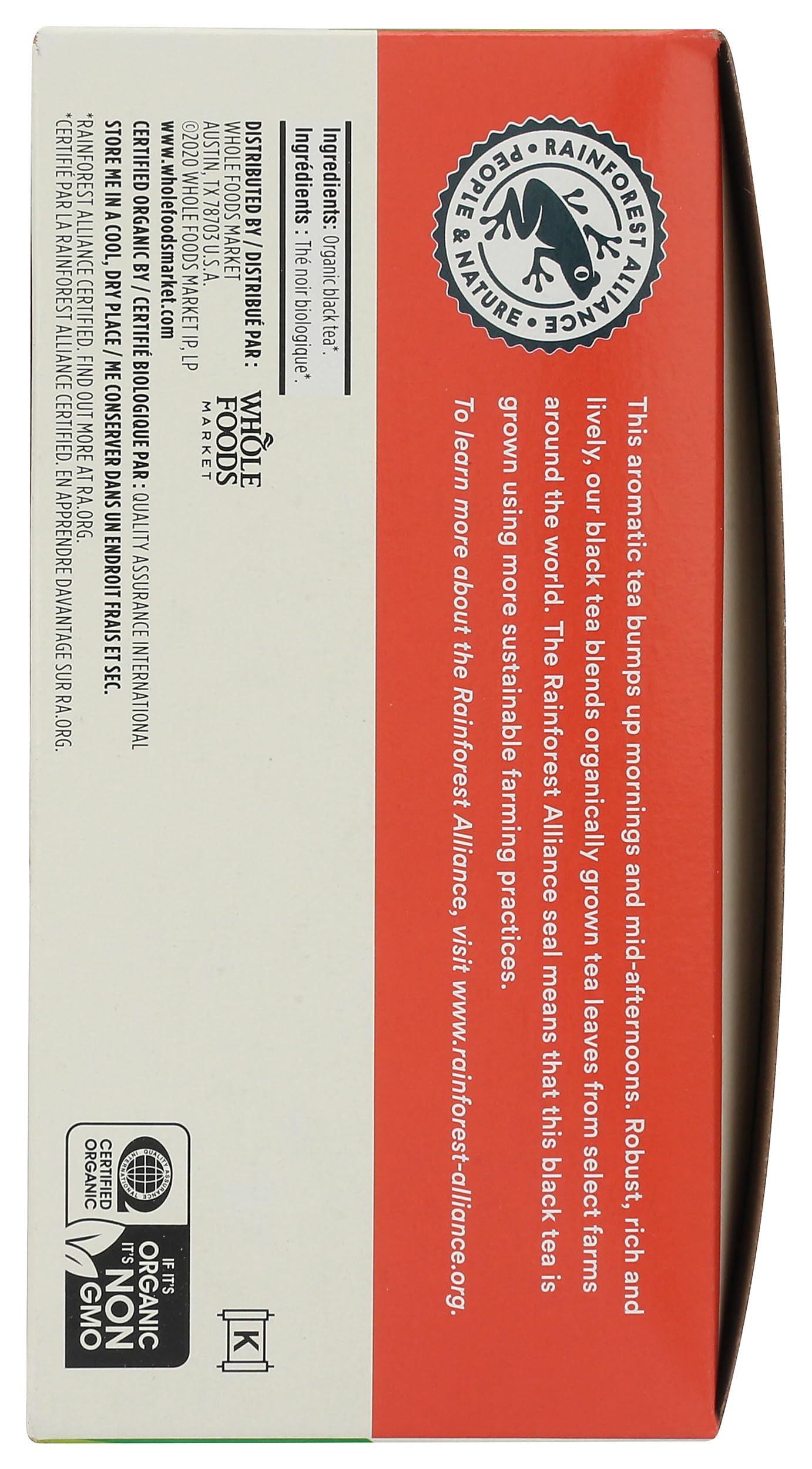 365 by Whole Foods Market  Organic Black Tea  Single-Serve Tea Bags  70 Count